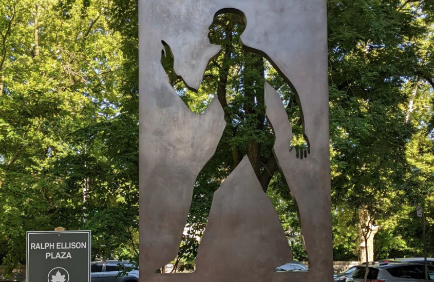 The Ralph Ellison Memorial in Hamilton Heights, Manhattan